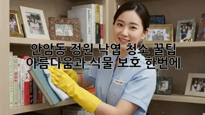 안암동 정원 낙엽 청소🍂 꿀팁: 아름다움과 식물 보호 한번에!